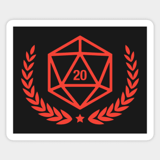 Dungeons and Dragons Critical Hit Roll - Gaming Sticker